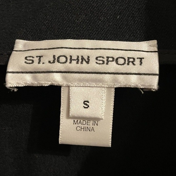 St John Sport Jacket Size Small Black Pea Coat Double Breasted Designer… - Picture 9 of 11